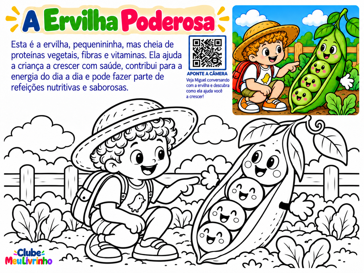 O Poder dos Alimentos - Livro de colorir interativos