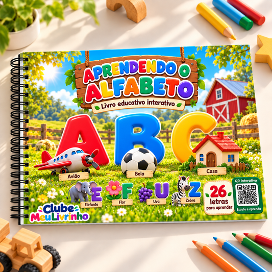 Aprendendo o Alfabeto - Livro Educativo Interativo